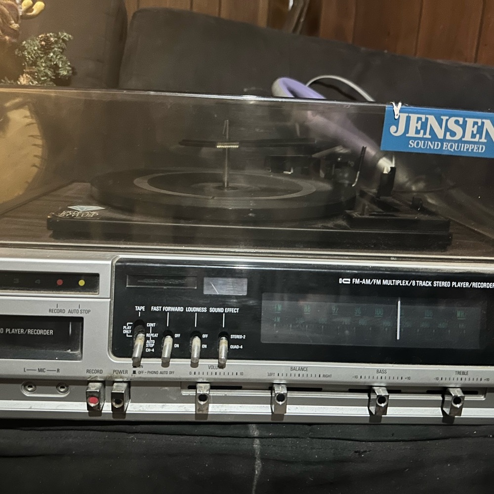 Jensen 8 Track & Record player